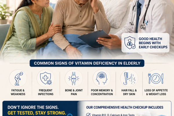 Vitamin Deficiency Symptoms in Elderly – When to Get a Vitamin Deficiency Test in Sonipat