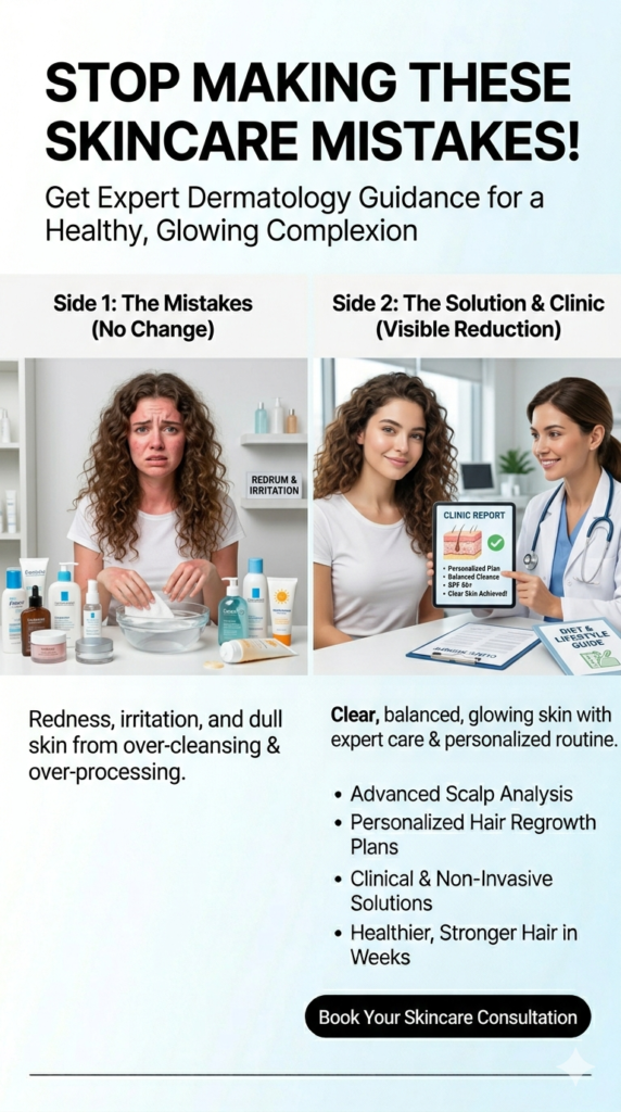 4 Skincare Mistakes That Are Damaging Your Skin Daily (Expert Advice from Sonipat Dermatologists)