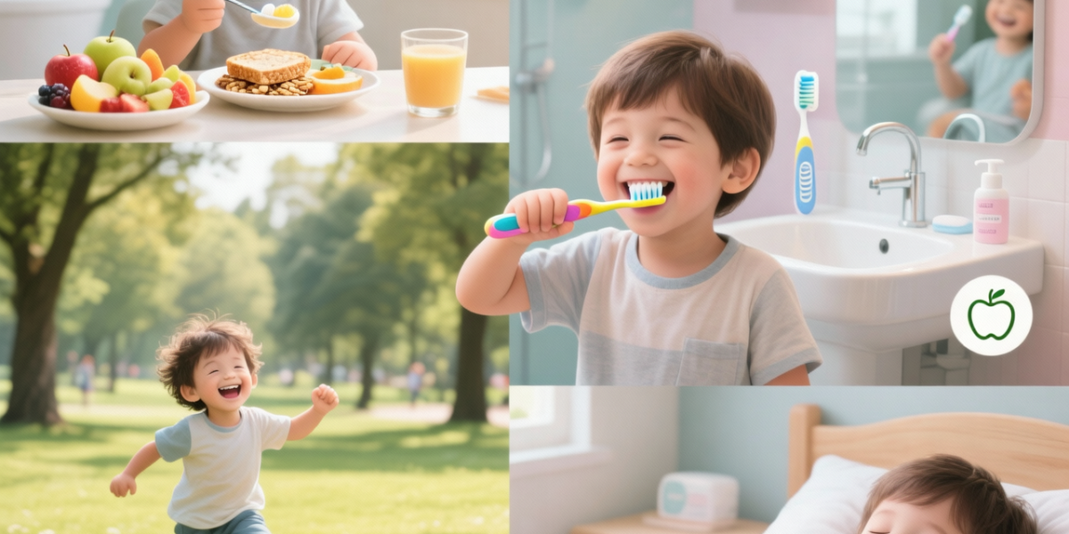 Daily Care Routine to Ensure Healthy Growth and Strong Immunity in Children