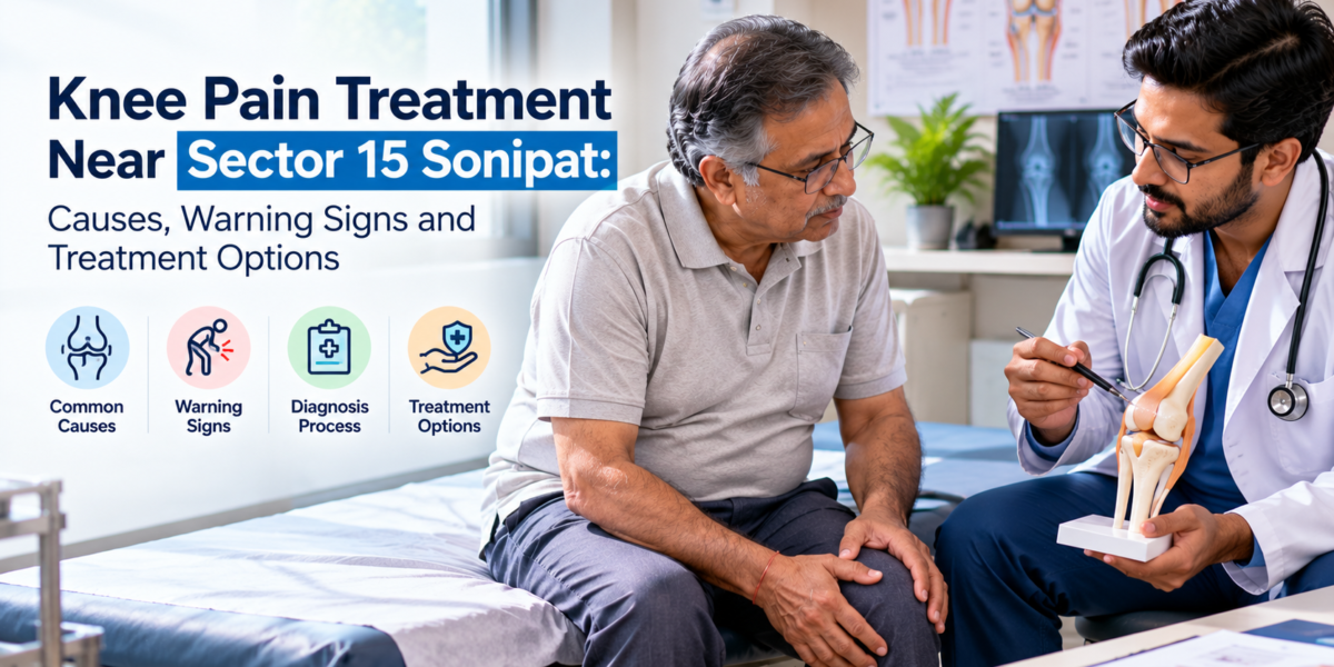Knee Pain Treatment Near Sector 15 Sonipat: Causes, Warning Signs and Treatment Options