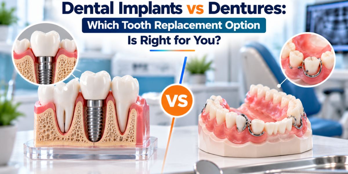Dental Implants vs Dentures: Which Tooth Replacement Option Is Right for You?